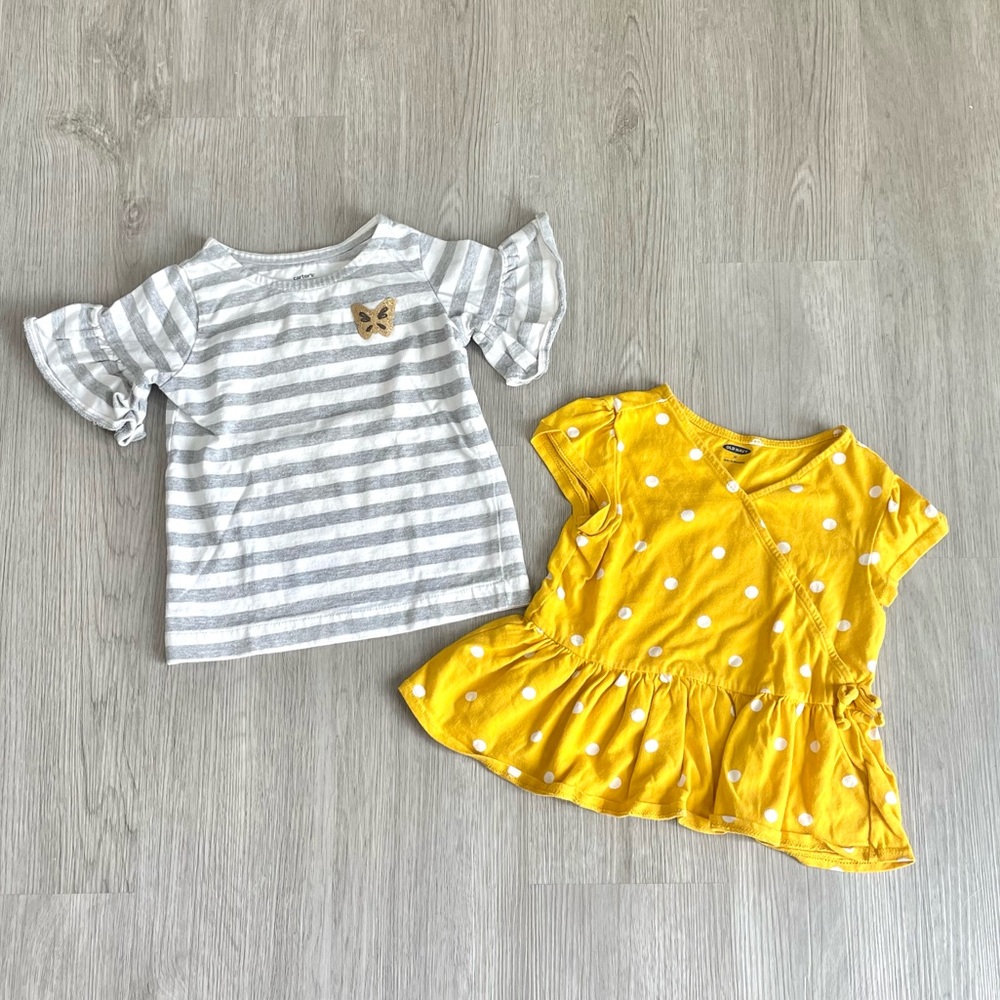 Set of 2 Toddler Girl Shirts- Size 3T